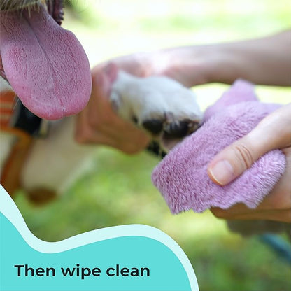 GENTLE CREATURES Magic Foam - Scrubber - Sulfate-Free, Waterless Shampoo Paw Cleaner for Dogs, Cats, Pets - Dry Shampoo, Foot Cleaner Brush - with Orange, Odor Control Wash - Good for Puppy