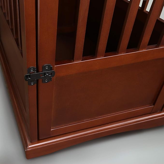 Casual Home Wooden Pet Crate, End Table, Medium, New Walnut