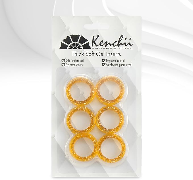 Kenchii Extra Soft Premium Shear Finger Ring Inserts - Thick, Quality Comfort. Elevate Your Grooming Experience with Precision and Style in Multiple Colors