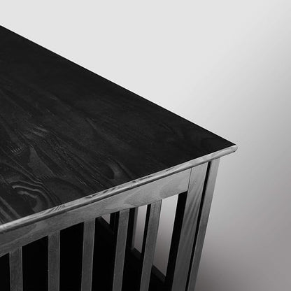 Casual Home Wooden Pet Crate, End Table, Medium, New Black