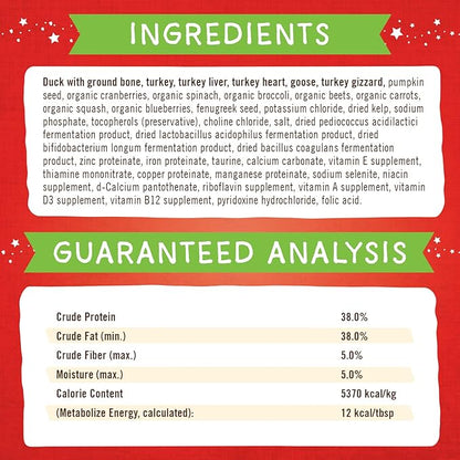 Stella & Chewy's Freeze-Dried Raw Marie's Magical Dinner Dust – Protein Rich, Grain Free Dog & Puppy Food Topper – Duck Duck Goose Recipe – 7 Oz Bag