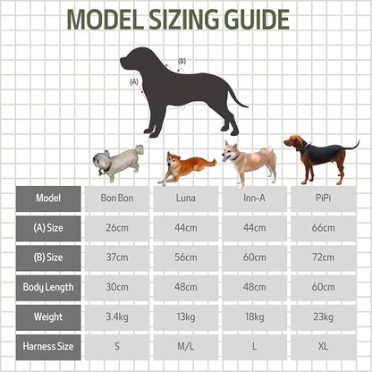 Casual H Dog Harness, No-Pull Pet Harness with 2 Leash Clips, Twilight Forest Gradiant Color, Adjustable Soft Padded Dog Vest for Small Medium Large Dogs (M)