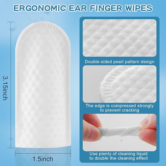 Dog Teeth Cleaning Wipes Nature Pet Dental Finger Wipes for Dogs Cats Remove Bad Breath,Reduce Plaque and Tartar Buildup Disposable Gentle Pet Dental Care-100Ct