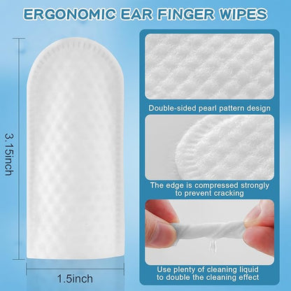 Dog Teeth Cleaning Wipes Nature Pet Dental Finger Wipes for Dogs Cats Remove Bad Breath,Reduce Plaque and Tartar Buildup Disposable Gentle Pet Dental Care-100Ct