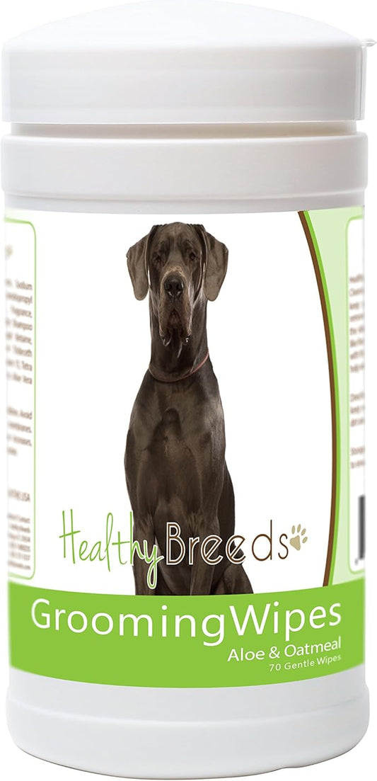 Healthy Breeds Great Dane Grooming Wipes 70 Count