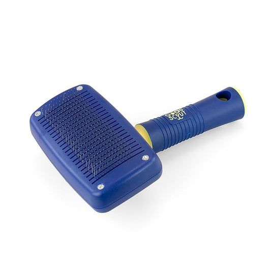 Good Scout Self-Cleaning Slicker Brush, Best Deshedding Tool for Dogs & Cats, Gentle, Safe & Effective Grooming Tool for Long & Short Haired Animals