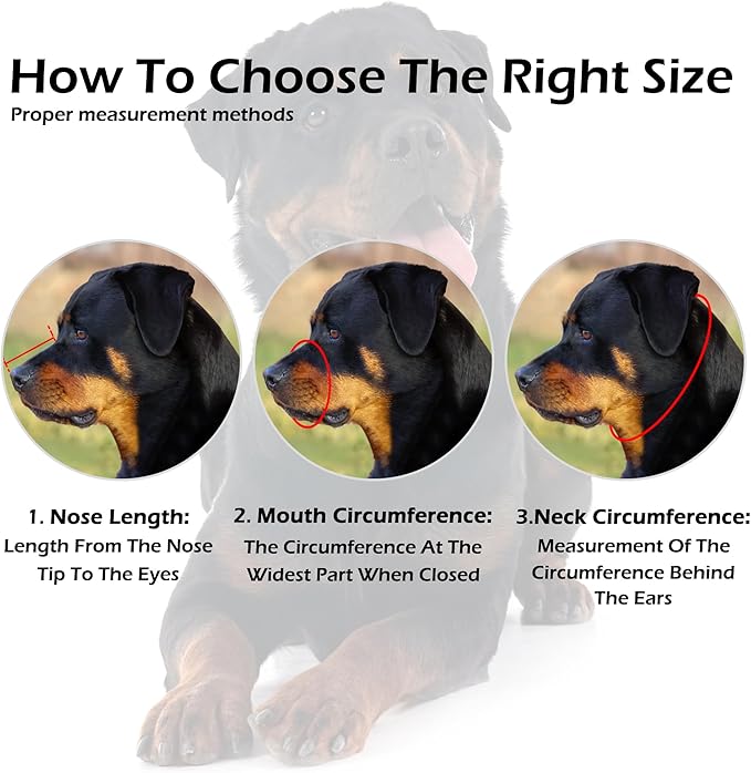 OOPSDOGGY Rottweiler Dog Muzzle for Large Dogs - Leather Breathable Secure Basket Muzzle for Large Breeds Prevents Biting No Chewing Adjustable (Brown, Size 5 - Rottweiler)