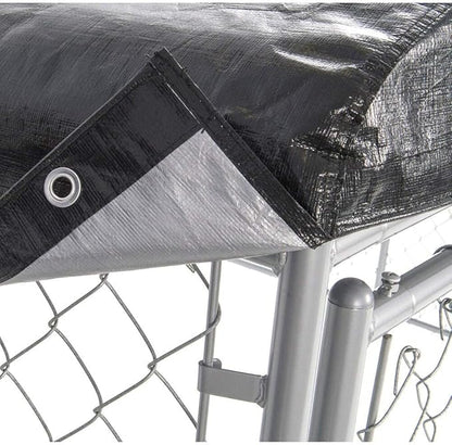 Dog Kennel Cover - WeatherGuard™ Small All Season Dog Run Cover & Roof - Perfect Fit for Lucky Dog 5ft. X 5ft. Outdoor Cages and Pens (5ft. X 5ft)