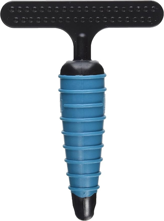 Master Grooming Tools Ergonomic Double-Row Undercoat Rakes — Efficient Tools for Grooming Dogs, 39 Pins, Blue