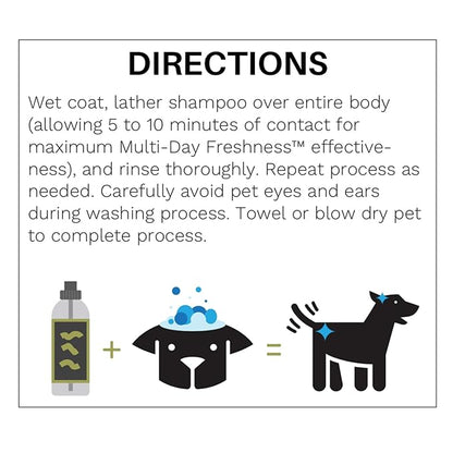 Natural Oatmeal Dog Shampoo with Enhanced Odor Control, 24 Ounces