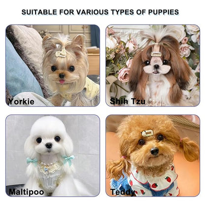 Ridge Design Puppy Brush, Soft Bristle Gentle Grooming Tool, Pet Hair Care, Suitable Small Dog : Yorkie, Maltese, Shih Tzu, Maltipoo (Light Green)