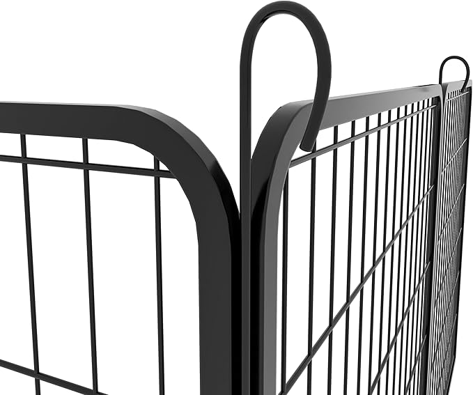 KEIKI 16 Panels 39.37" H Heavy Duty Metal Playpen with Door for Dog Fence,Pet Exercise Pen Versatile Shape for Outdoor Indoor