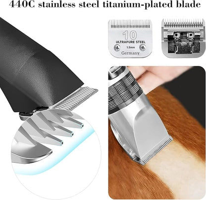 Size 10/5FC Clipper Blades Pet Grooming Clipper Replacement Blades Detachable Blade Compatible with andis/wahl/Oster Dog Clippers