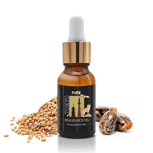 Petex Premium Pet Fragrance Oil | Ultra Premium Natural Pet Care with Dead Sea Minerals | Dog Perfume Fragrance Oil Long Lasting Scent | Natural Pet Cologne - Suitable for Dogs and Cats (Tokyo)
