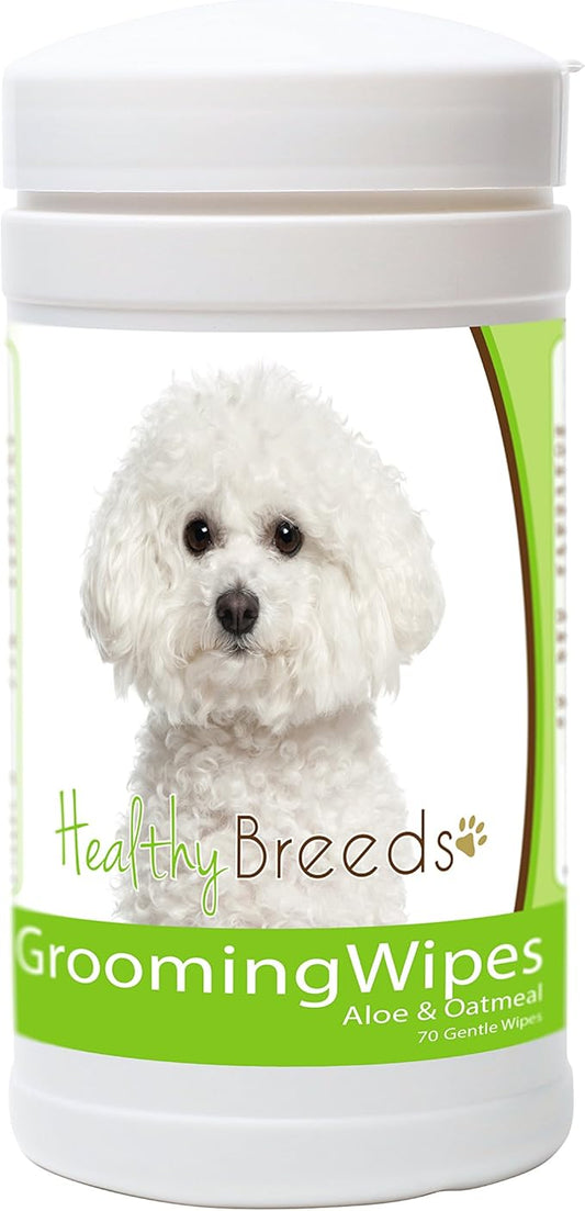 Healthy Breeds Bichon Frise Grooming Wipes 70 Count