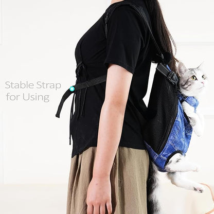 Pet Carrier Backpack Pet Tote Bags for Cats or Doggies, Portable Puppy Travel Carrier Bags, Cozy Soft Pet Puppies Carriers Slings Backpacks (Grid, Large (Pack of 1))