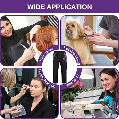 Noverlife Breathable Grooming Pants, XL Size, Anti-Static Pet Beautician Trousers with 2 Pockets, Dog Cat Groomer Cosmetologist Uniforms, Soft Pet Groomer Trousers, Splash Proof Trousers for Pet Store