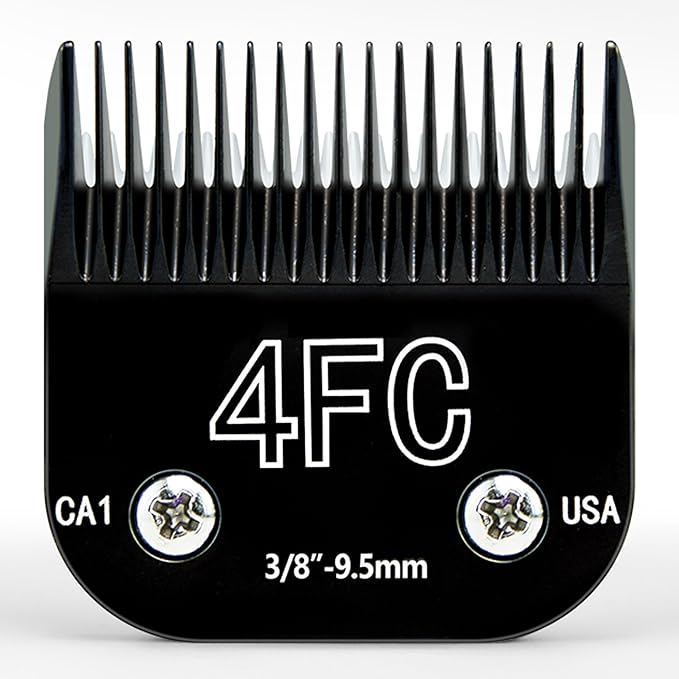 Detachable Steel Pet Dog Clipper Blades, Size-4F, Compatible with Andis Cut Length 3/8"