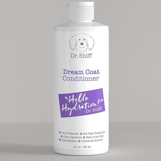 Dream Coat Dog Conditioner, Hydrating Organic Coconut Oil Grooming Treatment, Softens Pet Hair & Moisturizes Dry Skin, Made in The USA, 13.5 Oz