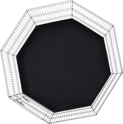 VEVOR Dog Playpen, 8 Pcs 30"H x 24"W Panels Foldable Metal Pet Exercise Pen, Dog Fence Indoor and Outdoor Pen with Door, 600D Oxford Fabric Bottom Pad, Pet Playpen for Dogs, Cats, Other Small Animals