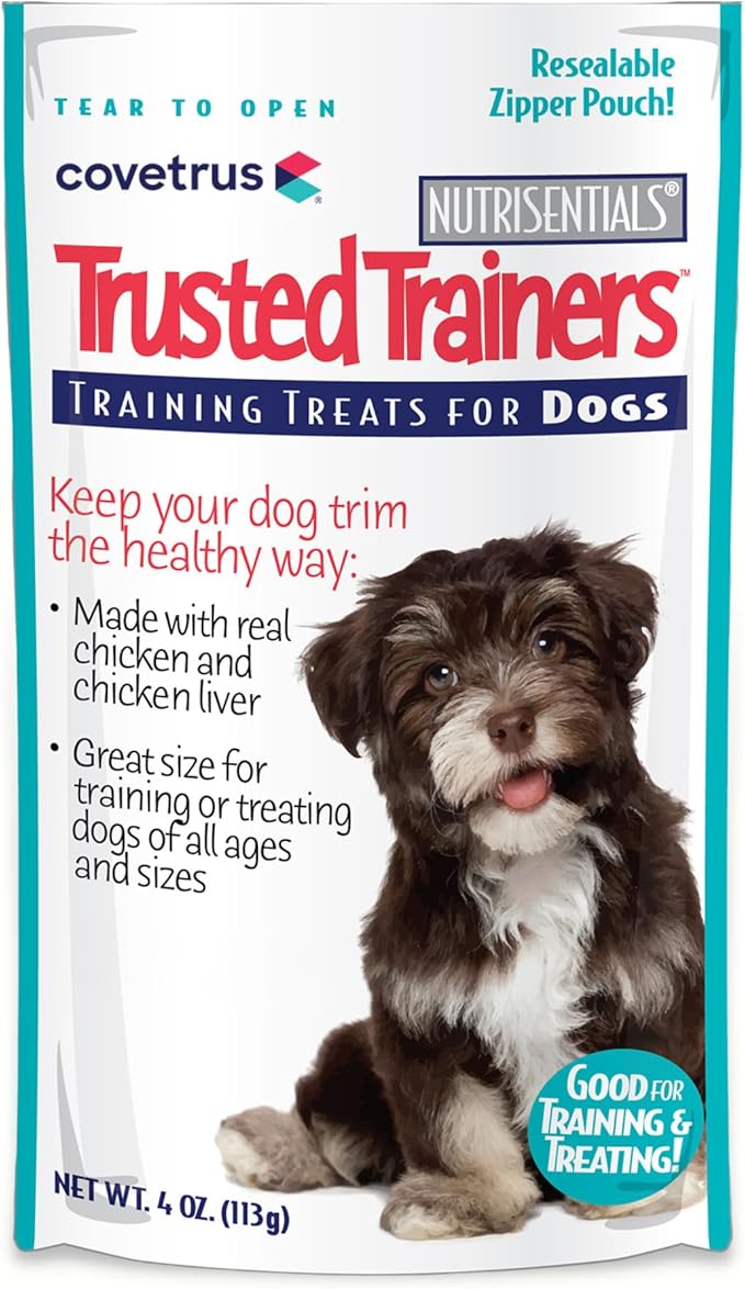 NutriSentials Trusted Trainers Training Treats for Dogs - Soft Dog Treats for Small, Medium & Large Dogs - Chicken Flavor - 10 Pack - 4 oz