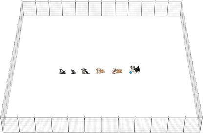 FXW MiniPaws Dog Playpen for Yard & RV Camping, Expandable 32-inch 48 Panels for Small and Medium Dogs, Portable for Indoor and Outdoor Use