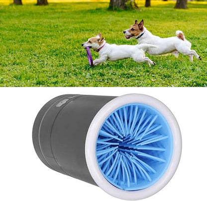 Portable Dog Paw Washer, Automatic echargeable USB Rechargeable Soft Brushes Dog Foot Cleaner, Portable Pet Paw Cleaner Pet Grooming Supplies for Small Medium Dogs Cats