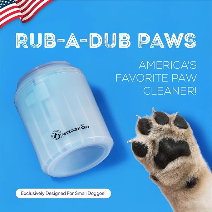 Pet Paw Cleaner & Scrubber For Dogs, Durable & Non-Slip Washer Cup For Small Dogs & Puppies With Silicone Bristle Brush, Non-Slip Cleanser, For Dirt And Mud Removal, Achieve Clean Paws & Feet Faster