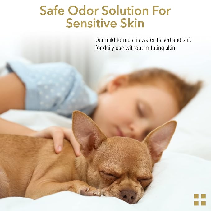 Pet Deodorizing Body Spray - Sweet Sugar Cookie Scent - Mild Long-Lasting Dog Body Spray and Cat Cologne - Formulated for Smelly Dogs and Cats - 8 Fluid Ounces