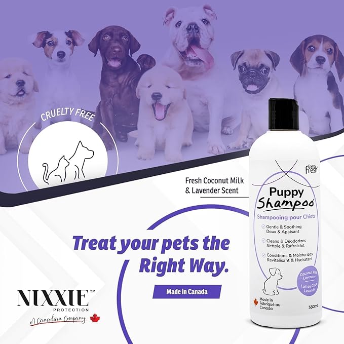 Puppy Shampoo by EnviroFresh, Deshedding Dog Shampoo, Puppy Shampoo for Puppies, Shampoo for Dogs, Natural Dog Shampoo
