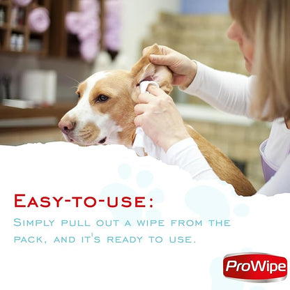 Pet Wipes, Dog Wipes, Cat Wipes, Grooming & Cleaning Wipes for Paws and Butt with Aloe Extract & Vitamins, Perfect as Eye, Ear Wipes, Suitable for Puppy, Kitten, Dogs and Cats, 4Pack x 40-160