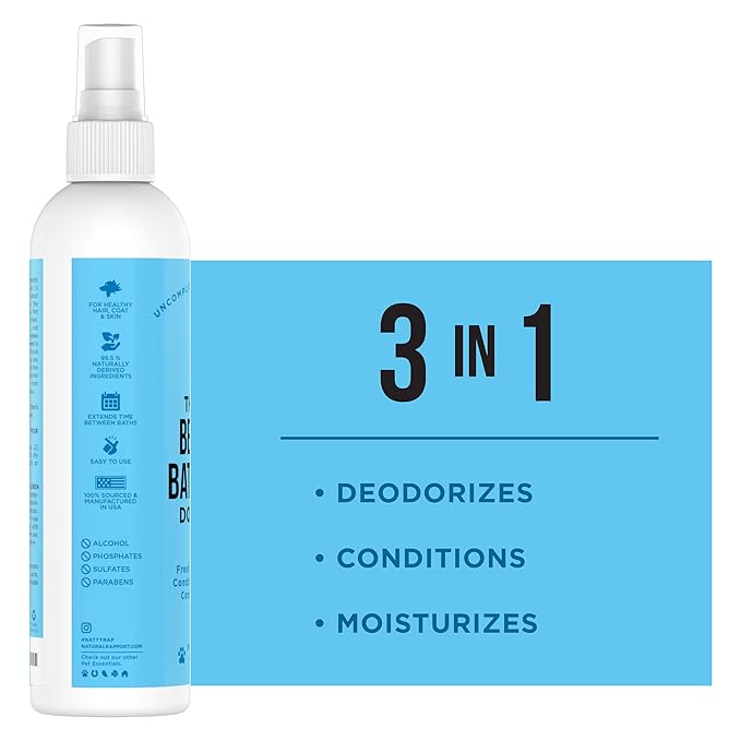 Natural Rapport Dog Deodorant Spray, The Only Between Bath Spray Dogs Need, Natural Cat and Dog Cologne Spray Eliminates Smelly Odours Between Baths (Male)