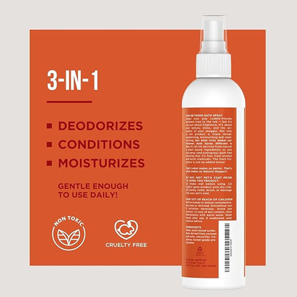 Natural Rapport Dog Cologne - Spiced Apple & Pumpkin Scent - The Only Between Bath Spray Dogs Need - Convenient, Dog Deodorant Spray and Pet Odor Eliminator Perfume (8 fl oz.)