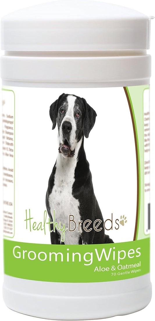 Healthy Breeds Great Dane Grooming Wipes 70 Count