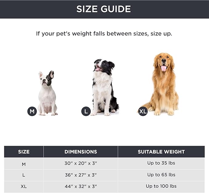 Bedsure XL Dog Bed for Large Dogs - Self Warming Orthopedic Dog Beds with Removable Washable Cover, Egg Foam Pet Bed Mat, Ashen Grey