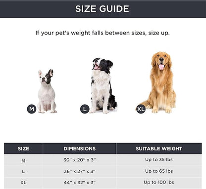 Bedsure Large Dog Bed for Large Dogs - Christmas Dog Bed, Orthopedic Waterproof Dog Beds with Removable Washable Cover