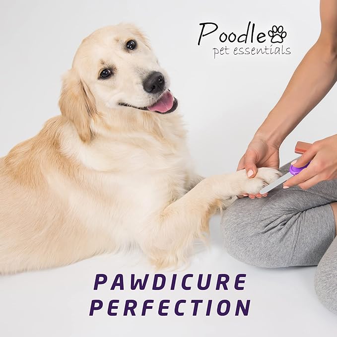 POODLIE Pet Nail Clippers - 2 Pc Nail Trimmers for Dogs & Cats - Professional Grooming Clippers - Dog Grooming Kit
