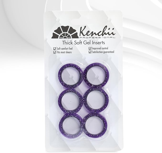 Kenchii Extra Soft Premium Shear Finger Ring Inserts - Thick, Quality Comfort. Elevate Your Grooming Experience with Precision and Style in Multiple Colors