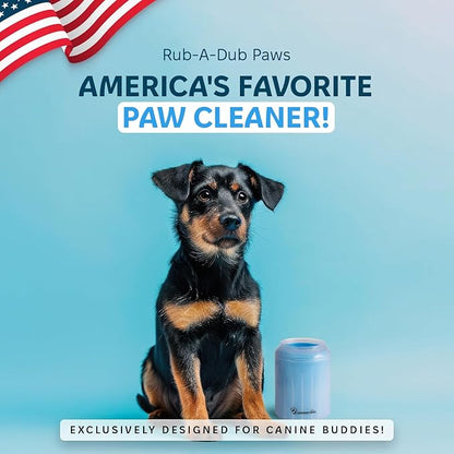Pet Paw Cleaner & Scrubber For Dogs, Durable & Non-Slip Washer Cup For Medium Size Dogs & Puppies With Silicone Bristle Brush, Cleanser Cup For Dirt And Mud Removal, Achieve Clean Paws & Feet Faster