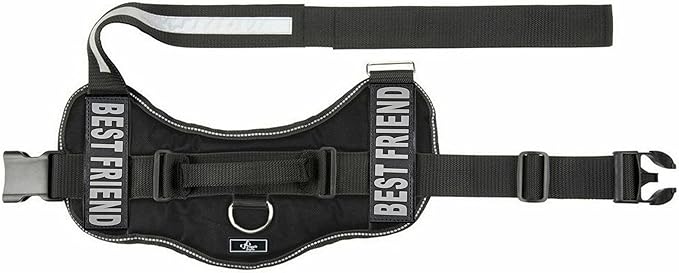 Doggie Stylz No Pull Dog Harness for Small, Medium, Large Dogs - Fully Adjustable - Reflective Best Friend Patches with Handle - No Choke Design - Dog Collars, Harnesses & Leashes - Pet Vest