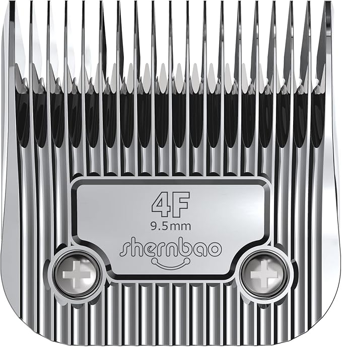 shernbao A5 Style Detachable Pet Clipper Blades, Made of Titanium Coating Ceramic & Stainless Steel, Compatible with Most Andis, Oster, Wahl A5 Clippers.