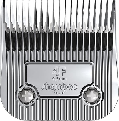 shernbao A5 Style Detachable Pet Clipper Blades, Made of Titanium Coating Ceramic & Stainless Steel, Compatible with Most Andis, Oster, Wahl A5 Clippers.