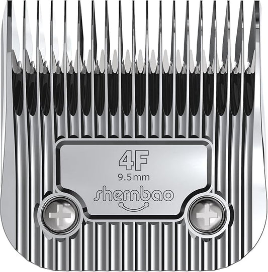 shernbao A5 Style Detachable Pet Clipper Blades, Made of Titanium Coating Ceramic & Stainless Steel, Compatible with Most Andis, Oster, Wahl A5 Clippers.