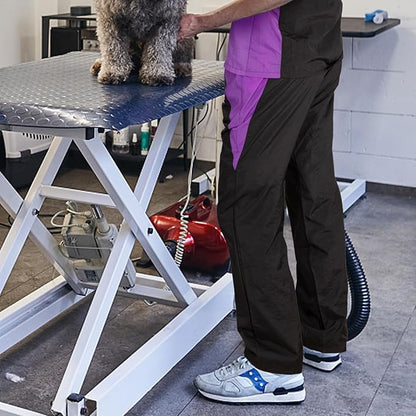 Noverlife Breathable Grooming Pants, XL Size, Anti-Static Pet Beautician Trousers with 2 Pockets, Dog Cat Groomer Cosmetologist Uniforms, Soft Pet Groomer Trousers, Splash Proof Trousers for Pet Store