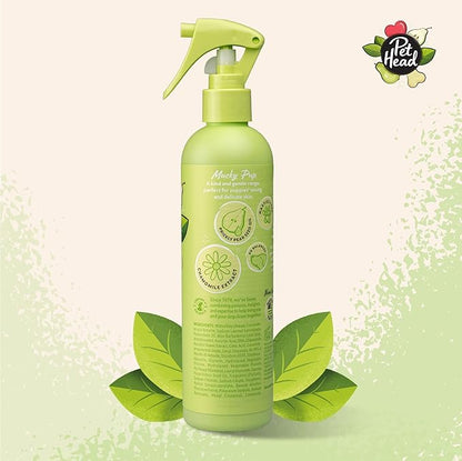 Pet Head Mucky Pup Puppy Deodoriser Spray | Pear Scent | Shampoo Conditioner Spray for Puppies from 8 Weeks | Vegan | pH-Neutral | Gentle Formula for Puppies | Made in USA | 10.1 fl. oz.