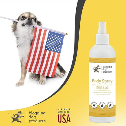 Premium Dog Deodorant Spray - Long Lasting Pet Odor Eliminator - Refreshing Dog Deodorizer Spray for Grooming - Pina Colada
