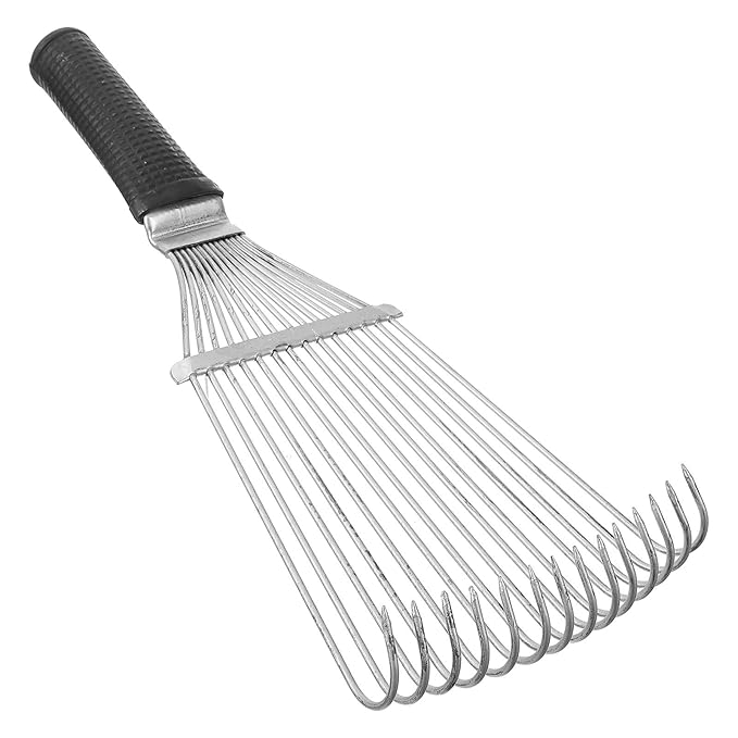 Yardwe Horse Dematting Brush Rake Comb Pet Comb Rake Comb Grooming Brush Hand Undercoat Scrubber Pet Combing Kit for Horses Grooming Rake Dogs Dog Rake