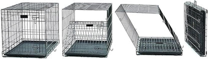 MidWest Homes for Pets Dog Crate | Newly Enhanced Midwest Life Stages XS Folding Metal Dog Crate | Divider Panel, Floor Protecting Feet, Leak-Proof Dog Pn | 23L x 13.63W x 16H inches, XS Dog Breed