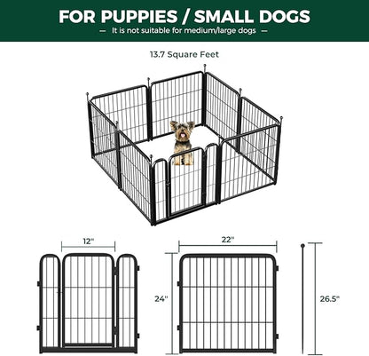 FXW Rollick 24 inch 8 Panels Dog Playpen & FXW Floor Protectors Only Suitable for FXW Rollick/Instant/Aster Dog Playpen, 20PCS