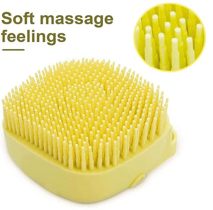 Pet Dog Shampoo Massager Brush Cat Massage Comb Grooming Scrubber Shower Brush for Bathing Short Hair Soft Silicone Brushes